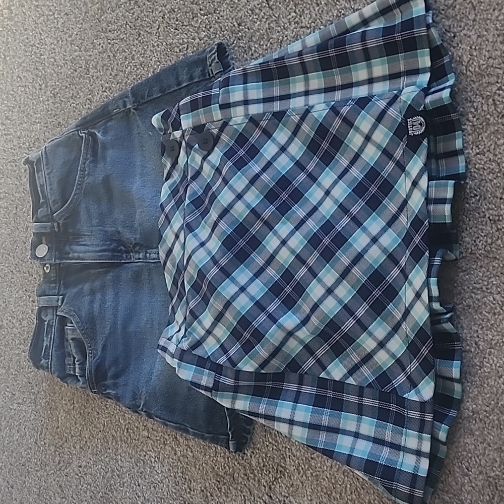 Lot of 8 skirts, various brands...Justice, Champion, SO, H&M, Size 7/8